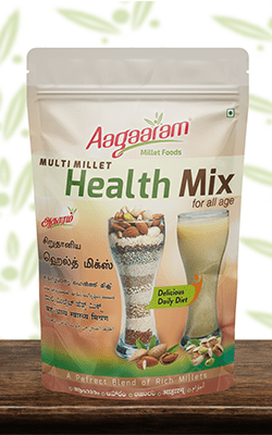Aagaaram Brand Multi Millet Health Mix Branding & Packaging Design in Chennai by Violet Spark