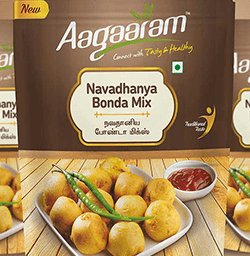 AAGAARAM Brands Navadhanya Bonda Mix Branding Packaging Design Digital Marketing in Coimbatore by Violet Spark