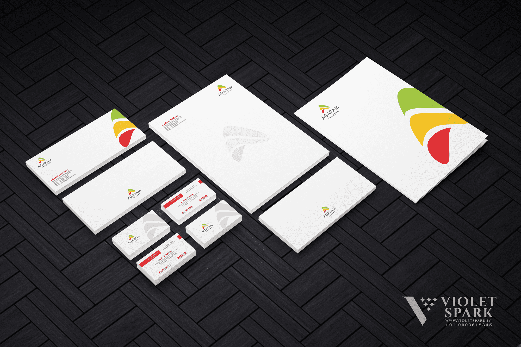 Agaram Traders Stationary Set Branding & Packaging Design in Chennai by Creative Prints thecreativeprints