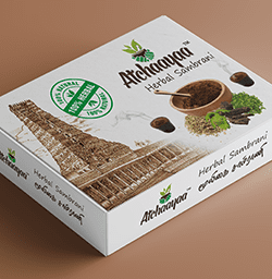 Atchaayaa Herbal Sambrani Box Branding & Packaging Design in Coimbatore by Violet Spark