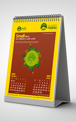Clean Today by The Chennai Silk, Calendar Branding Packaging Design Digital Marketing in Coimbatore by Violet Spark