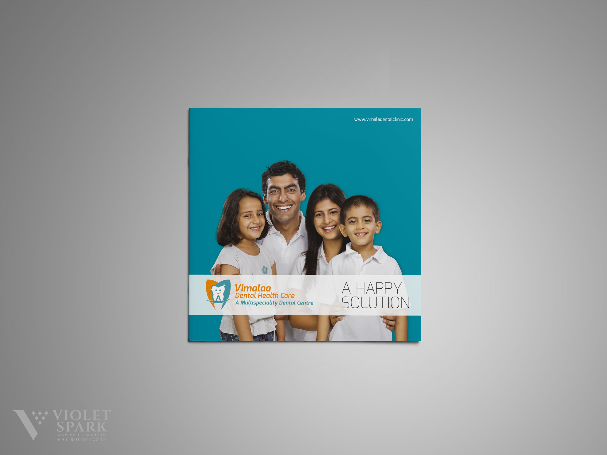 Vimala Dental Health Care Brochure Front Branding Design Digital Marketing in Erode by Violet Spark