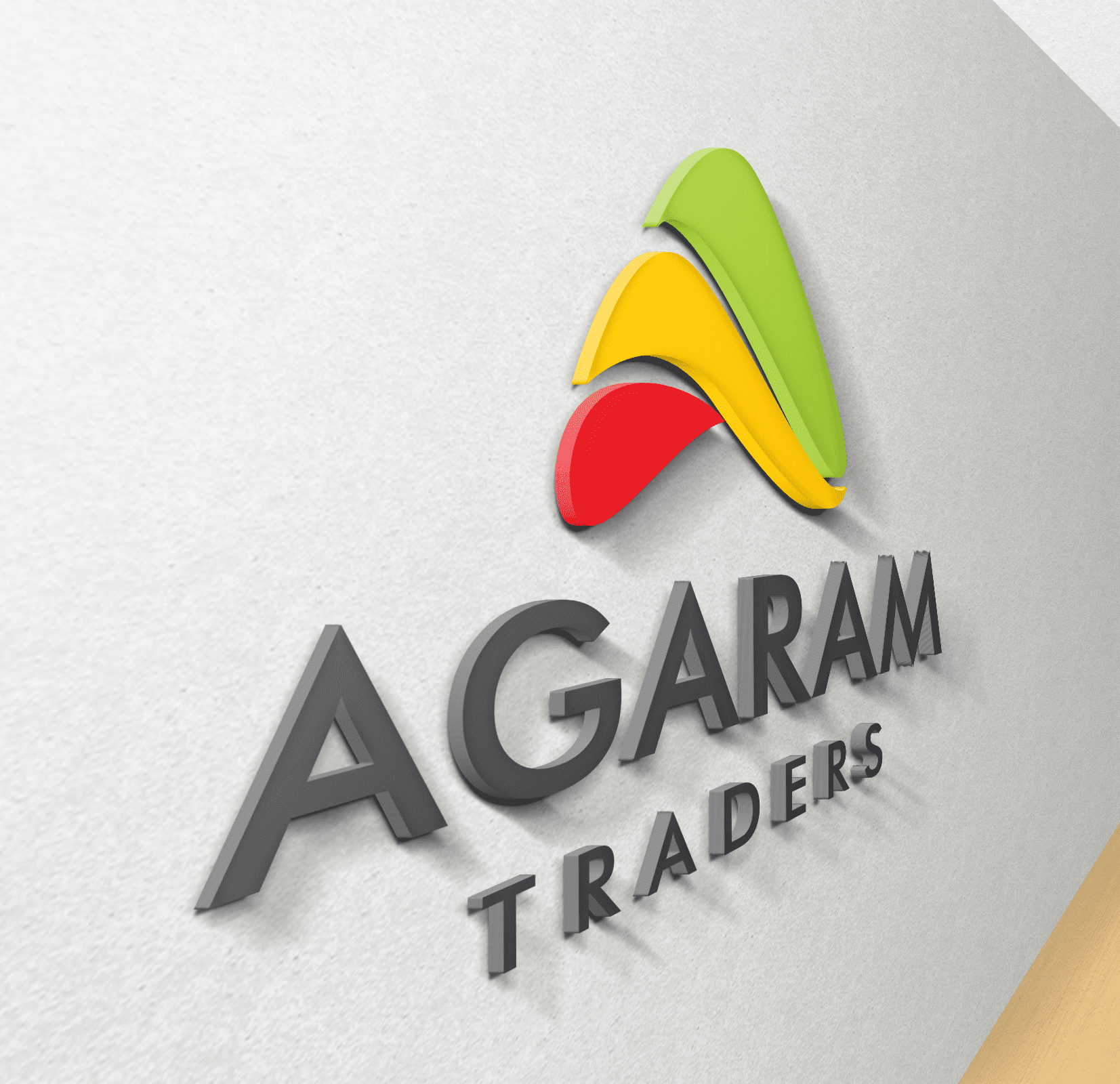 Agaram Traders Office Wall Logo Branding & Packaging Design in Chennai by Violet Spark