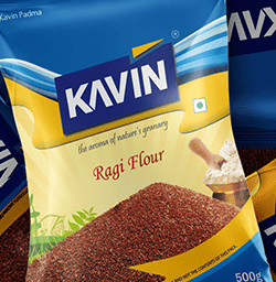 Kavin Ragi Flour Graphic Design, Branding Packaging Design in Villupuram by Creative Prints thecreativeprints