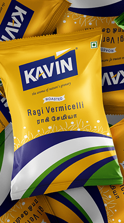 Kavin Ragi Vermicelli Branding Packaging Design Digital Marketing in Singapore by Violet Spark