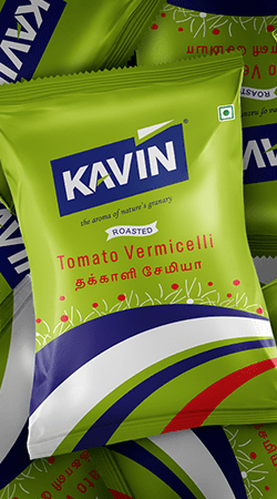 Kavin Tomato Vermicelli Graphic Design, Branding Packaging Design in Coimbatore by Creative Prints thecreativeprints