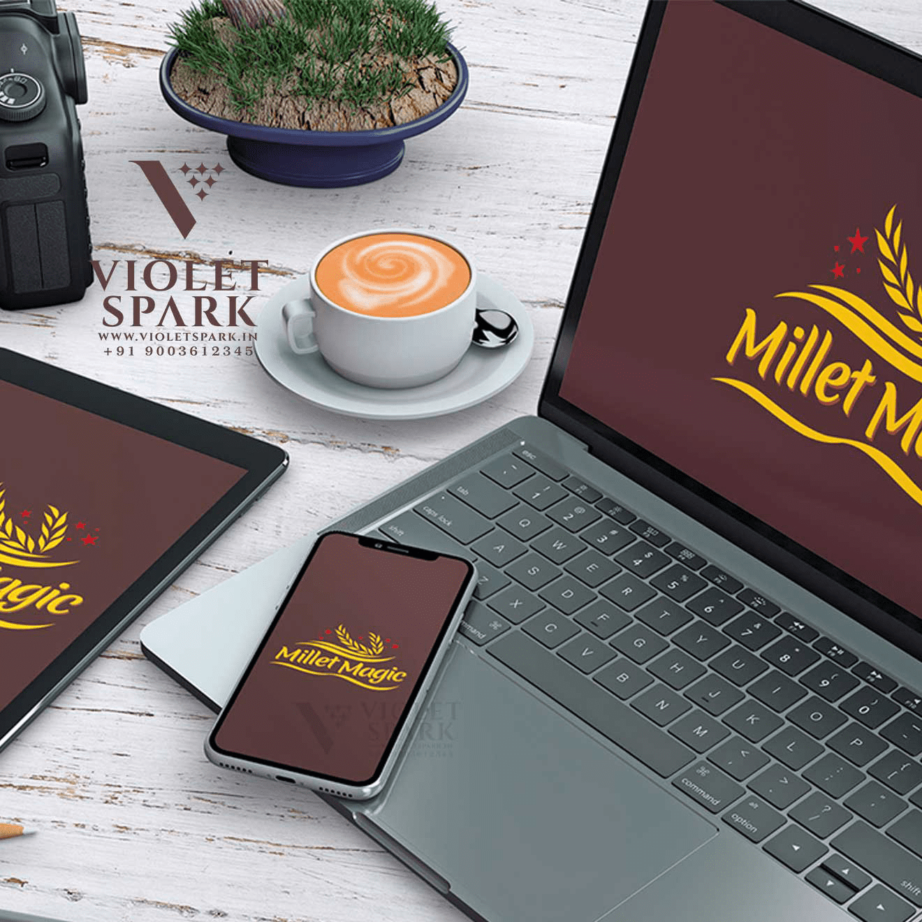 Millet Magic Digital Wallpaper Graphic Design, Branding Packaging Design in Sangagiri by Creative Prints thecreativeprints