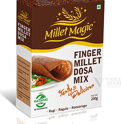 Millet Magic Finer Millet Dosa Mix Branding Packaging Design Digital Marketing in Cochin by Violet Spark