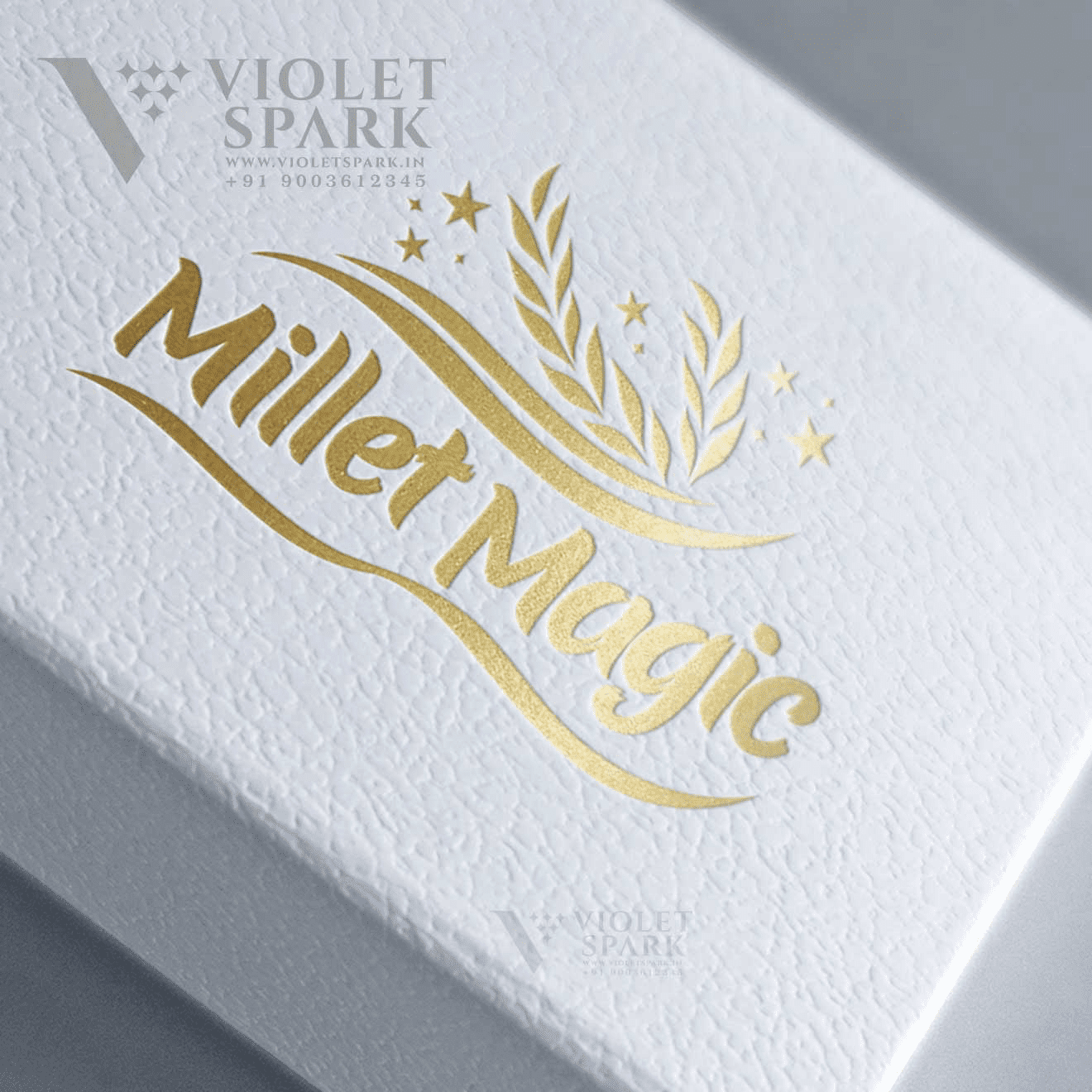 Millet Magic Gold Foil Printing Branding Packaging Design Digital Marketing in Bangalore by Violet Spark