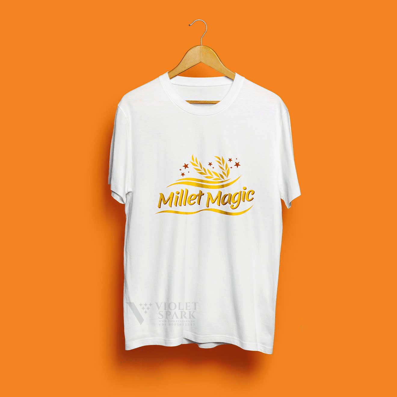 Millet Magic T-Shirt Front Branding Packaging Design Digital Marketing in Tiruppur by Violet Spark