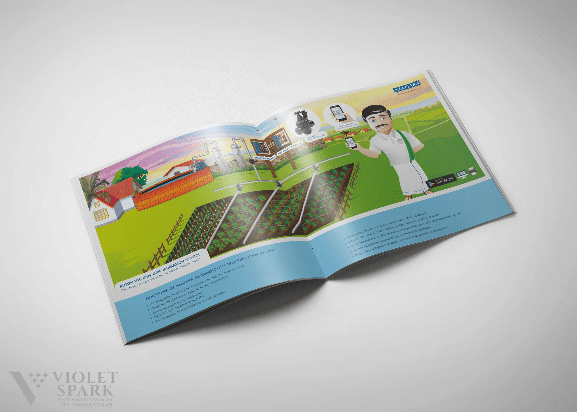 Niagara Solutions Brochure Inner Pages Branding Design Digital Marketing in Coimbatore by Violet Spark