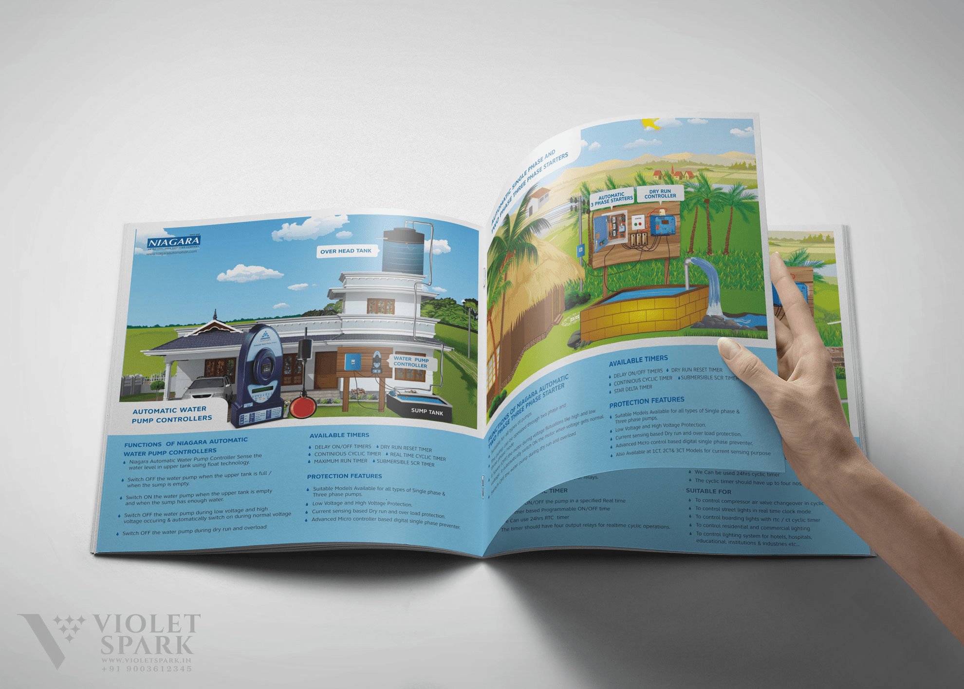 Niagara Solutions Brochure Inner Branding Design Digital Marketing in Chennai by Violet Spark