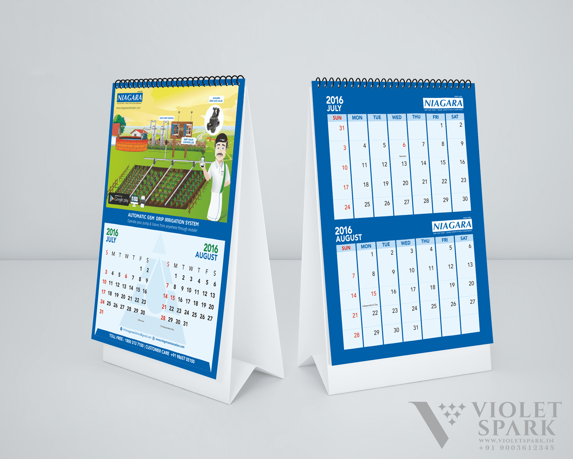 Niagara Solutions Calendar Design Branding Design Digital Marketing in Coimbatore by Violet Spark