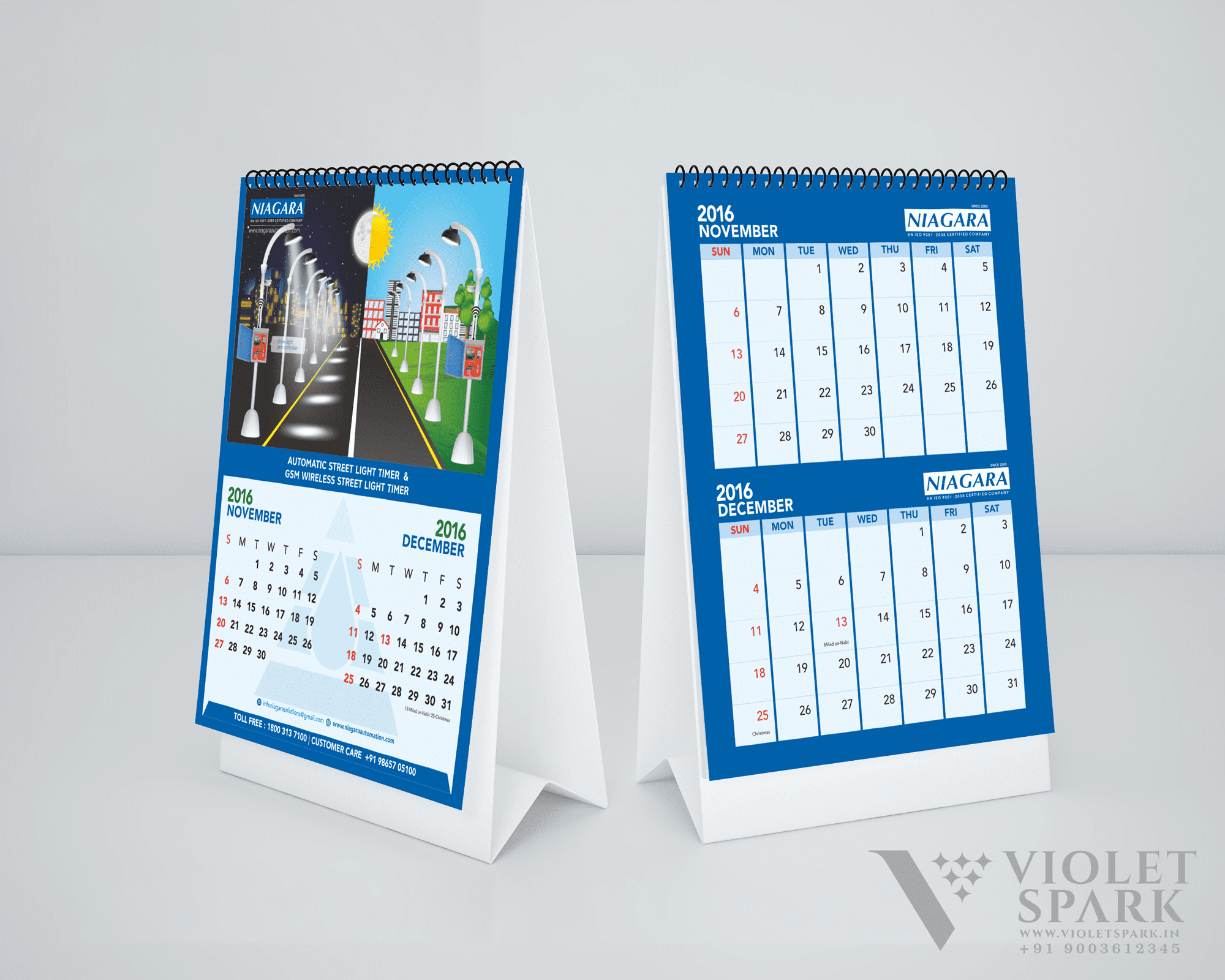 Niagara Solutions Calendar Graphic Design, Branding Packaging Design in Erode by Creative Prints thecreativeprints
