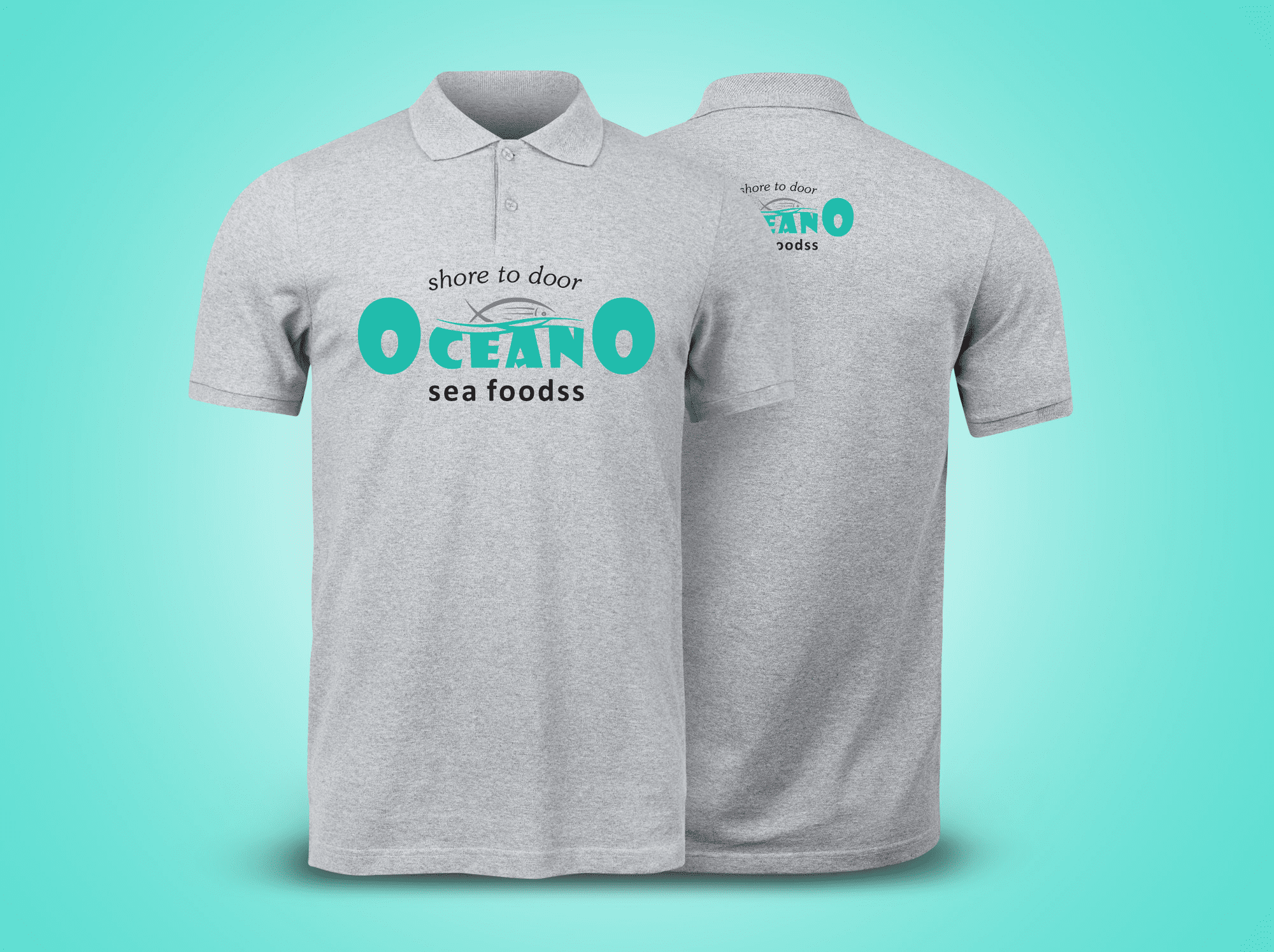 Oceano Sea Food T-Shirts Graphic Design, Branding Packaging Design in Tiruppur by Creative Prints thecreativeprints