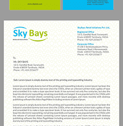Skybays Stationery Set Branding & Packaging Design in Bangalore by Creative Prints thecreativeprints
