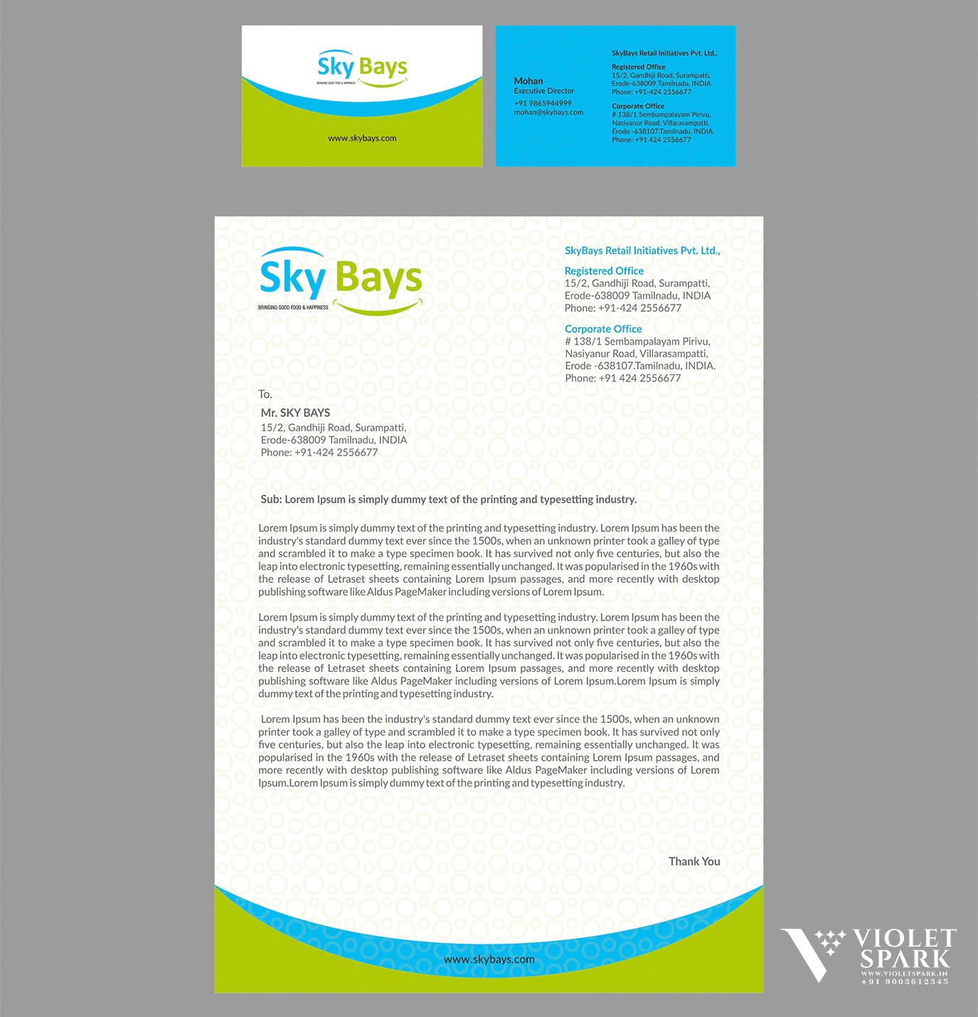 Skybays Stationery Branding & Packaging Design in Chennai Bangalore by Violet Spark