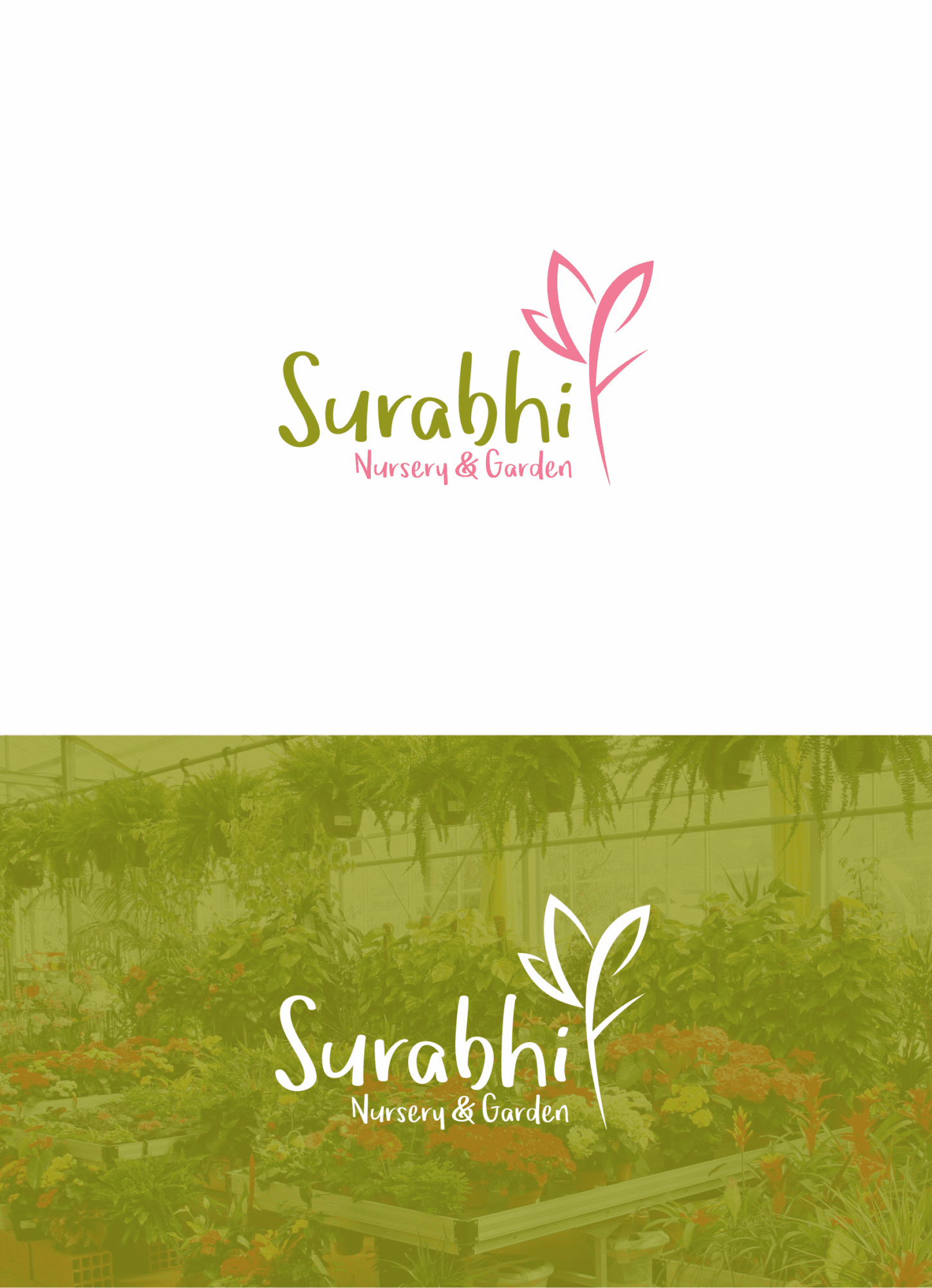 Surabhi Nursery and Garden Logo Branding & Packaging Design in Coimbatore by Creative Prints thecreativeprints
