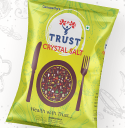 Trust Brand Crystal Salt Branding & Packaging Design in Vijayavawada by Creative Prints thecreativeprints