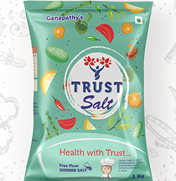 Trust Brand Free Flow Salt Branding & Packaging Design in Hyderabad by Creative Prints thecreativeprints