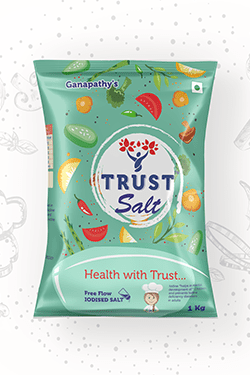 Trust Brand Free Flow Salt Branding & Packaging Design in Hyderabad by Creative Prints thecreativeprints