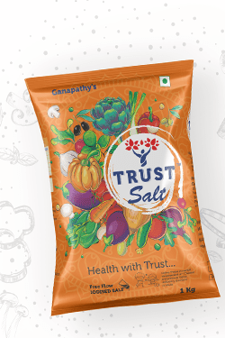 Trust Brand Free Flow Iodised Salt Branding & Packaging Design in Mysore by Creative Prints thecreativeprints
