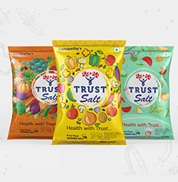 Trust Brand Salt Branding and Packaging Design in Coimbatore by Violet Spark