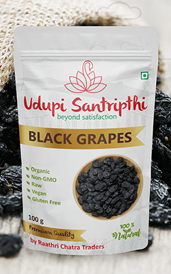 Udupi Santripthi Black Grapes Branding Packaging Design Digital Marketing in Chennai by Violet Spark
