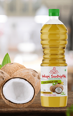 Udupi Santripthi Coconut Oil Branding Packaging Design Digital Marketing in Chennai by Violet Spark