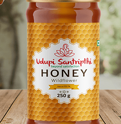 Udupi Santripthi Honey Branding Packaging Design Digital Marketing in Udupi by Creative Prints thecreativeprints