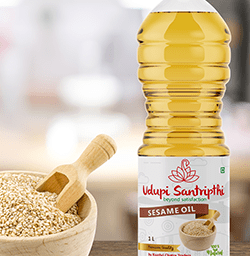 Udupi Santripthi Sesame Oil Branding Packaging Design Digital Marketing in Erode by Violet Spark