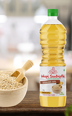 Udupi Santripthi Sesame Oil Branding Packaging Design Digital Marketing in Erode by Violet Spark