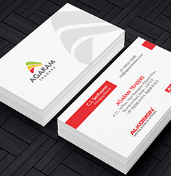 Agaram Traders Logo and Visiting Card Design Branding & Packaging Design in Coimbatore by Violet Spark
